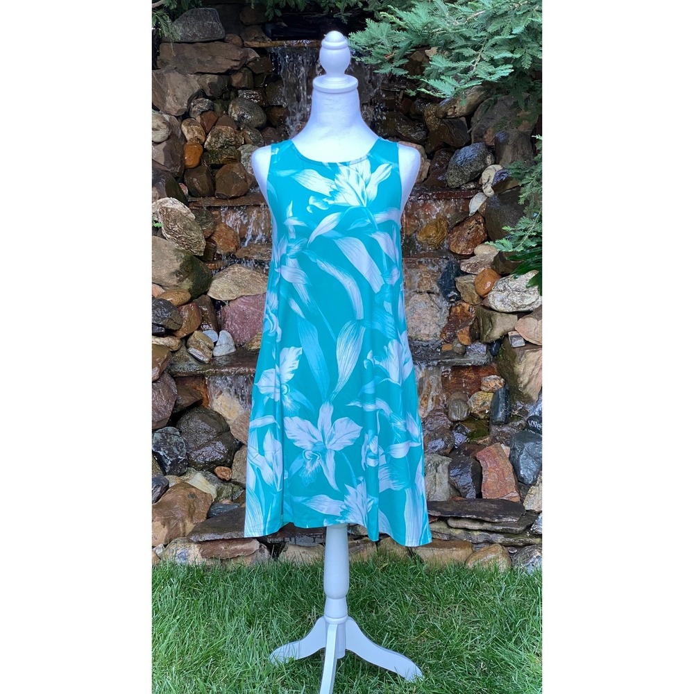 Banana Boat Sundress Womens Size XL NWT UPF 50+ Aqua Blue Orchid BB827